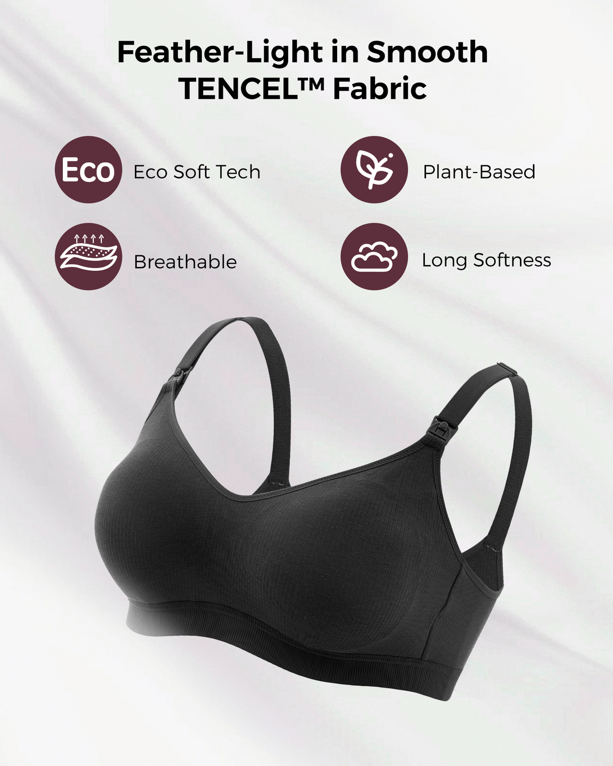 Tencel™ Fabric Seamless Bra