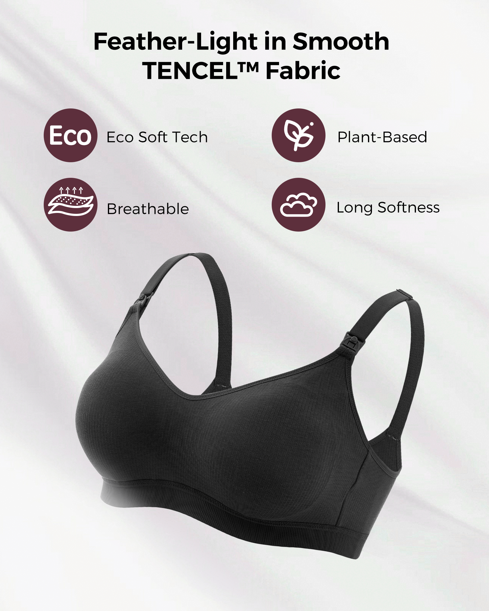 Tencel™ Fabric Seamless Bra
