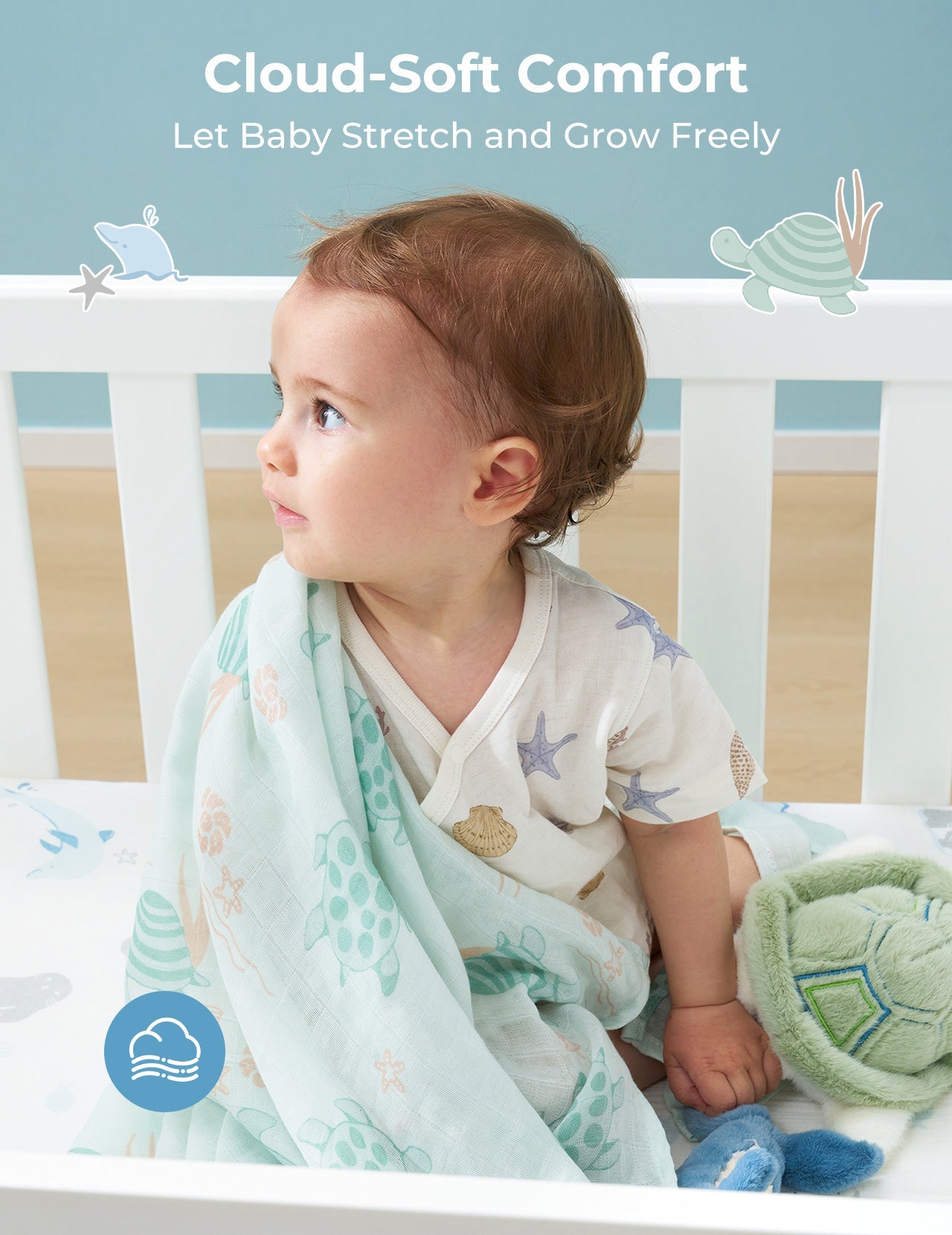 Momcozy Cooling Comfort Baby Swaddle