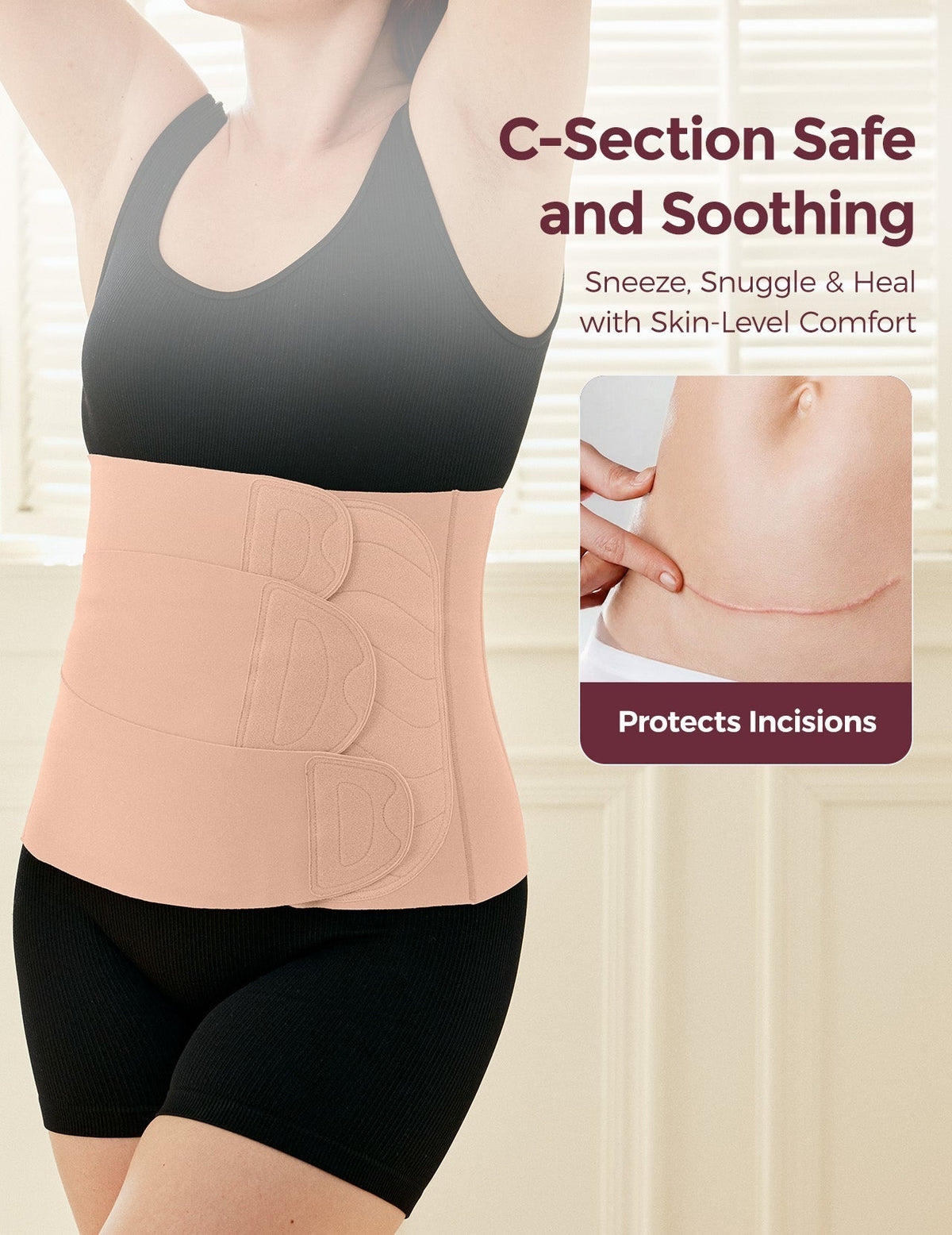 Momcozy Ergowrap™ Postpartum Belly Wrap - Postpartum Belly Band（TEST2.4）
