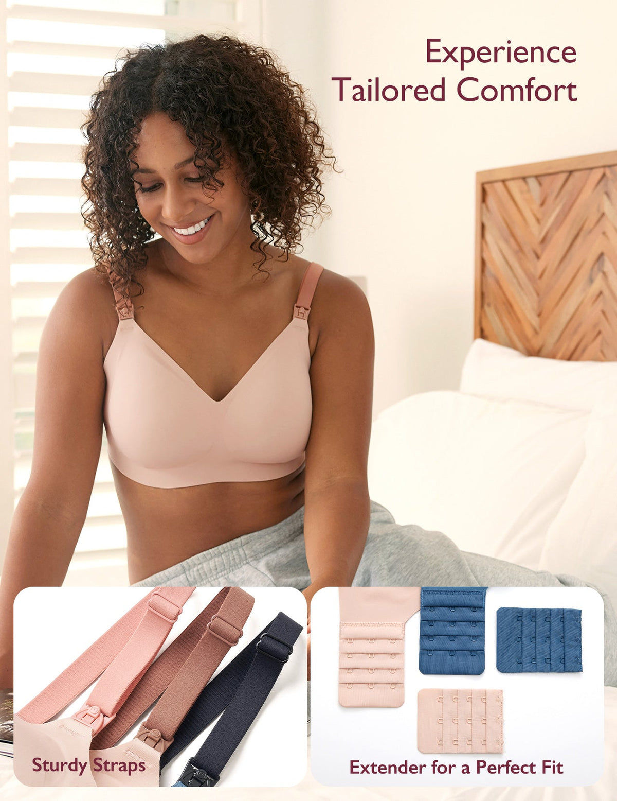 Stylish - V Jelly Strip Lift Busty Nursing Bra