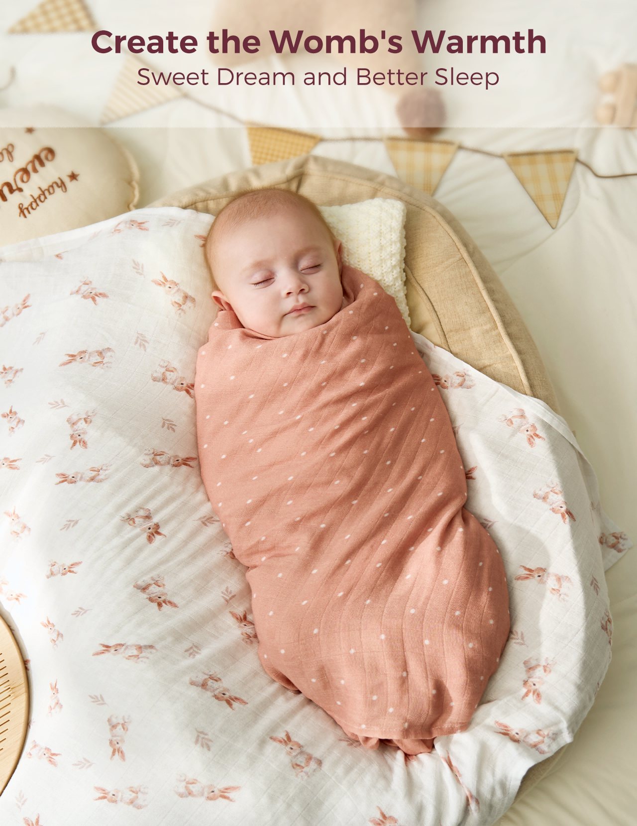 Momcozy Best Wishes Softness Swaddle Blankets -  Warmth