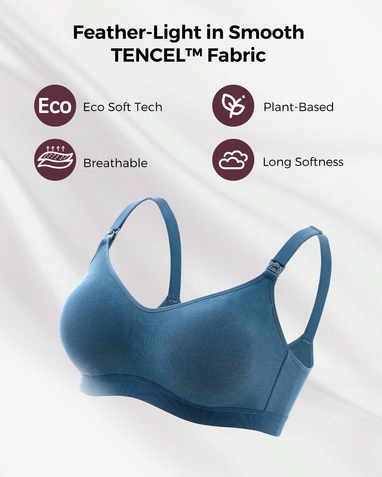 Tencel™ Fabric Seamless Bra