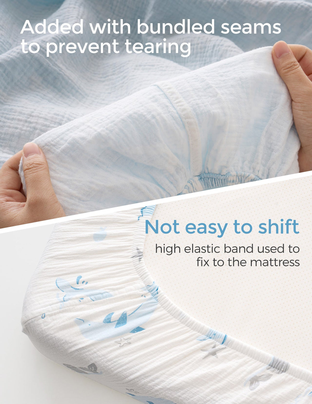 Momcozy Cooling Comfort Baby Fitted Crib Sheet