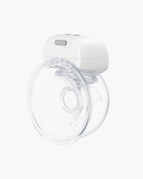 S9 Pro Wearable Breast Pump side view highlighting compact design and transparent milk collector.