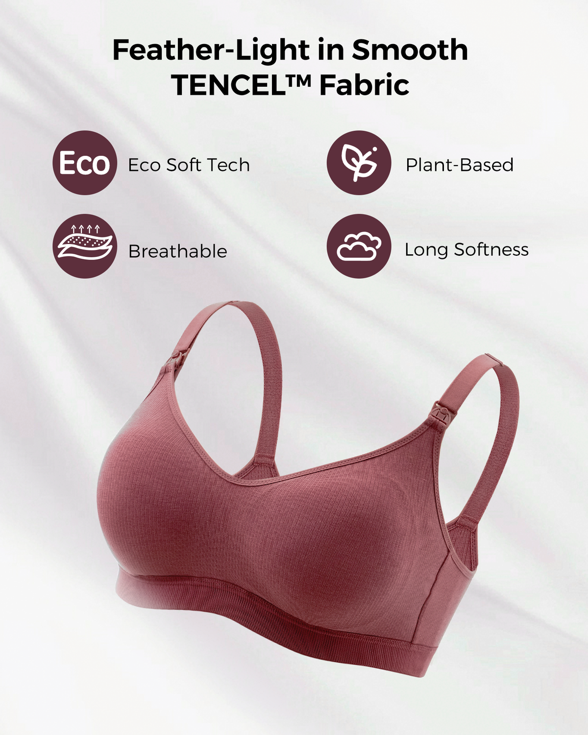 Tencel™ Fabric Seamless Bra