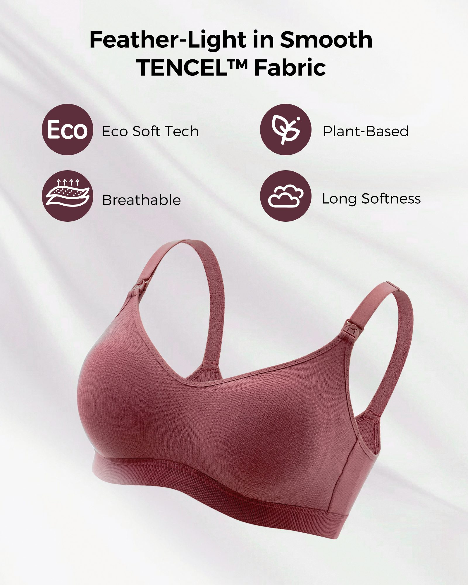 Tencel™ Fabric Seamless Bra