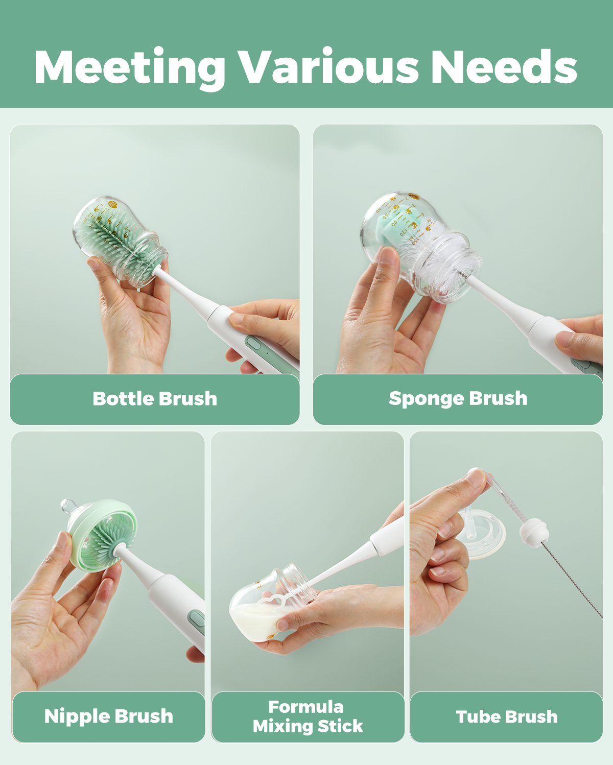 Momcozy 7 in 1 Electric Bottle Brush Kit
