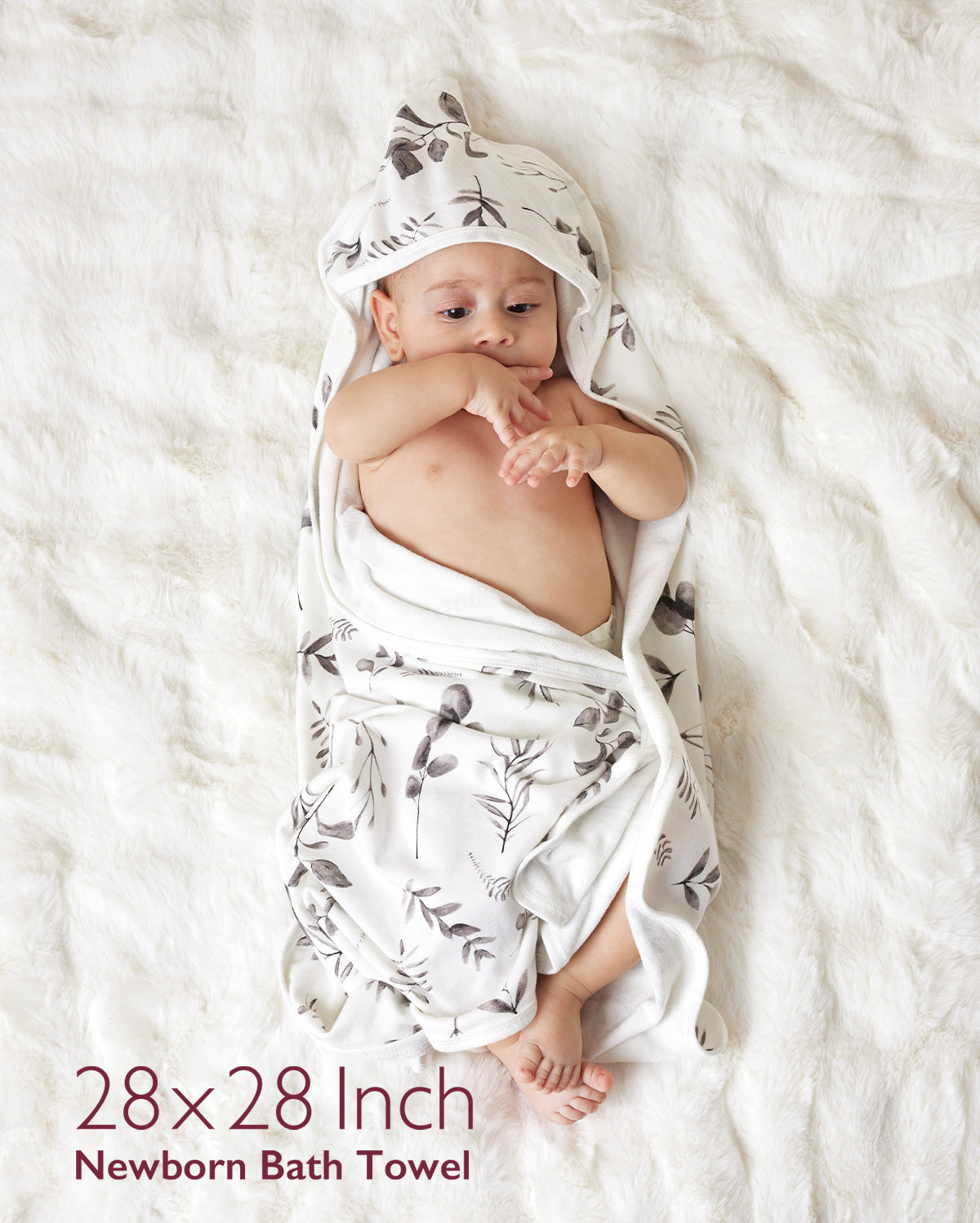 Baby Hooded Towel for Newborn Shower -  2-Pack