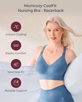 Momcozy CoolFit Nursing Sports Bra - Racerback