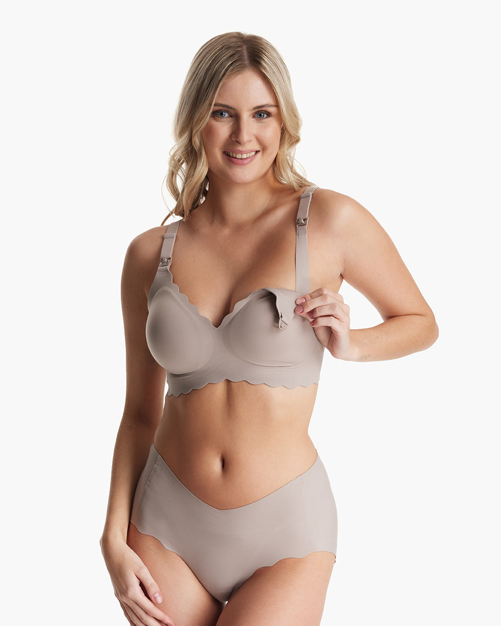 Jelly Strip - Seamless Floral Push up Nursing Bra au - YN46