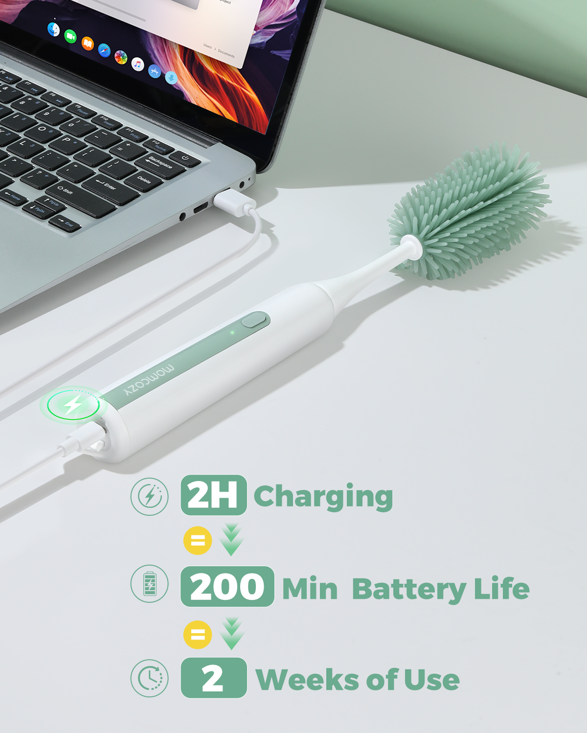 Momcozy 7 in 1 Electric Bottle Brush Kit