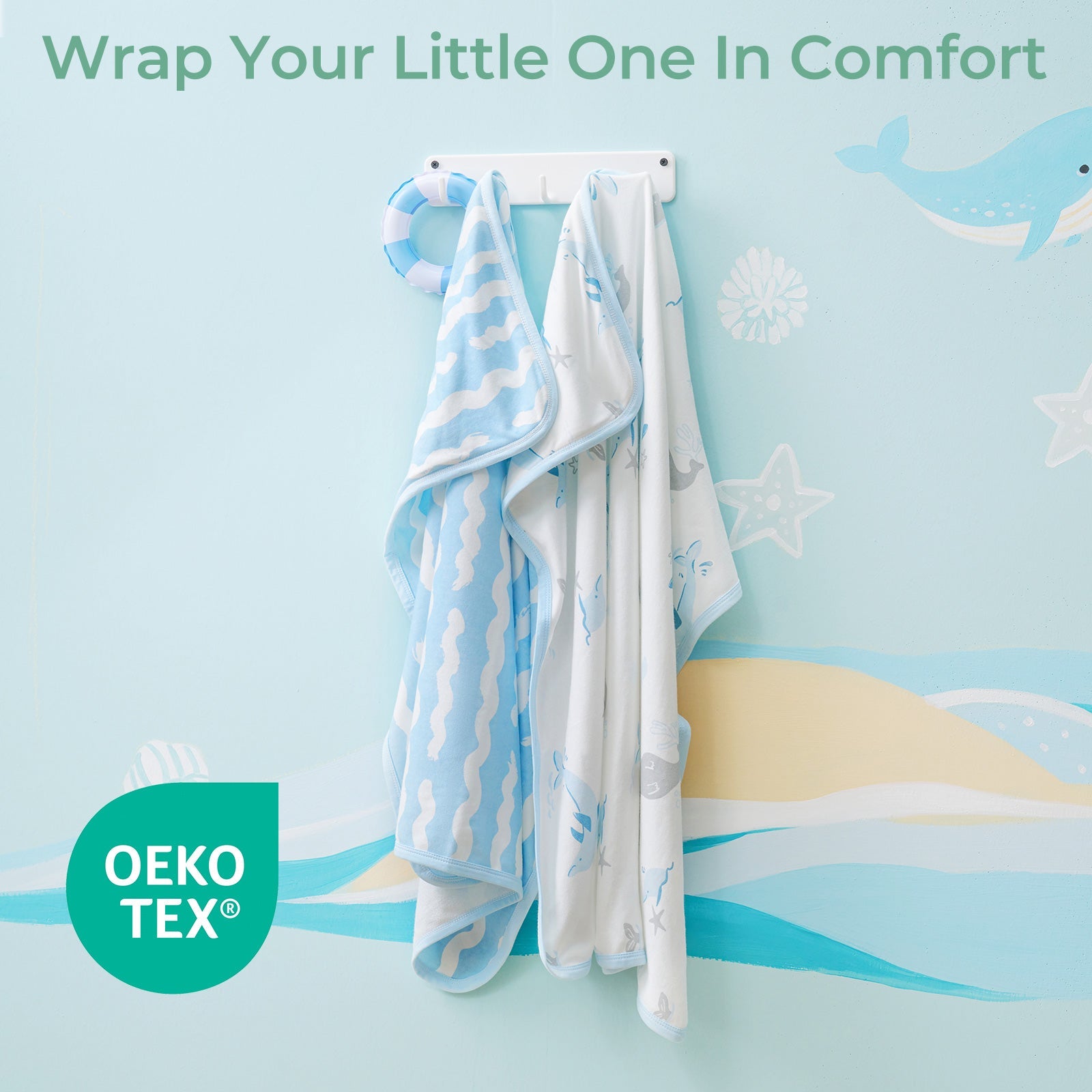 Momcozy Cooling Comfort Baby Hooded Bath Towel