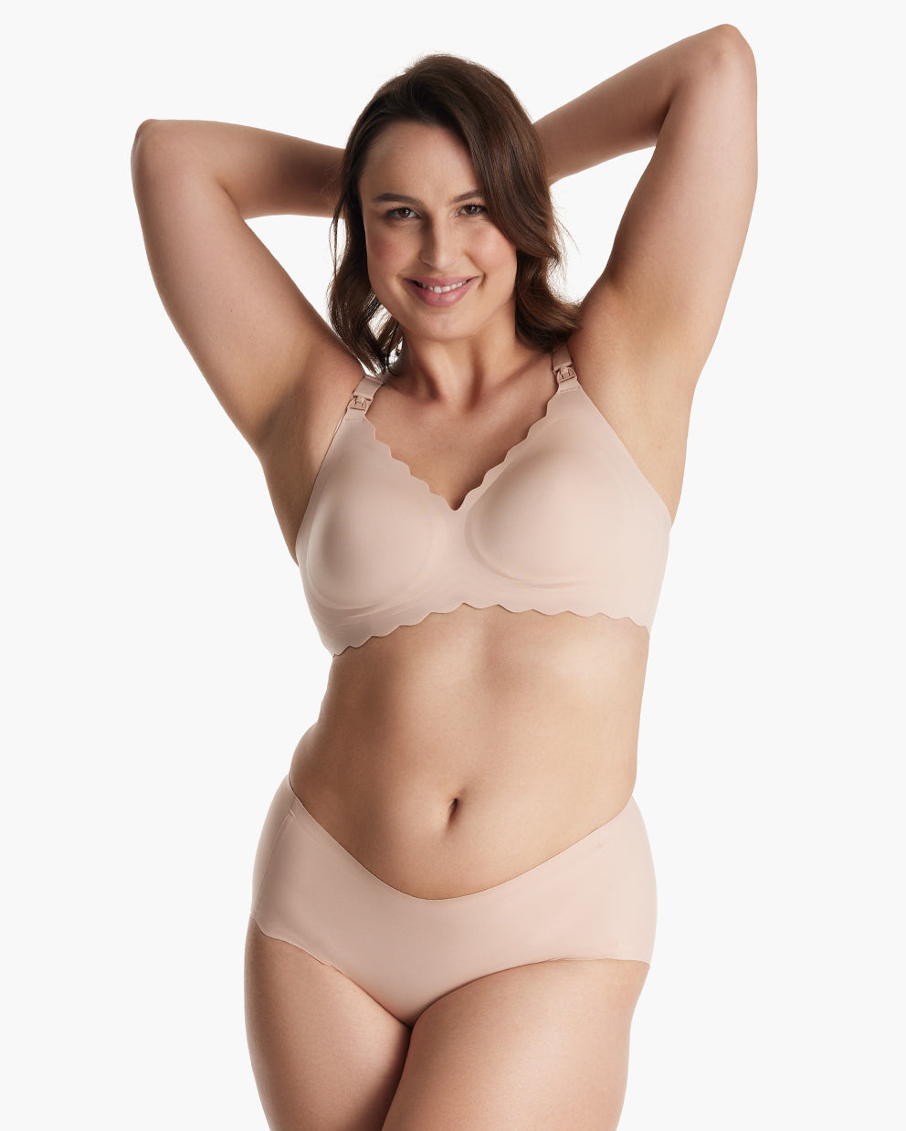 Jelly Strip - Seamless Floral Push up Nursing Bra au - YN46