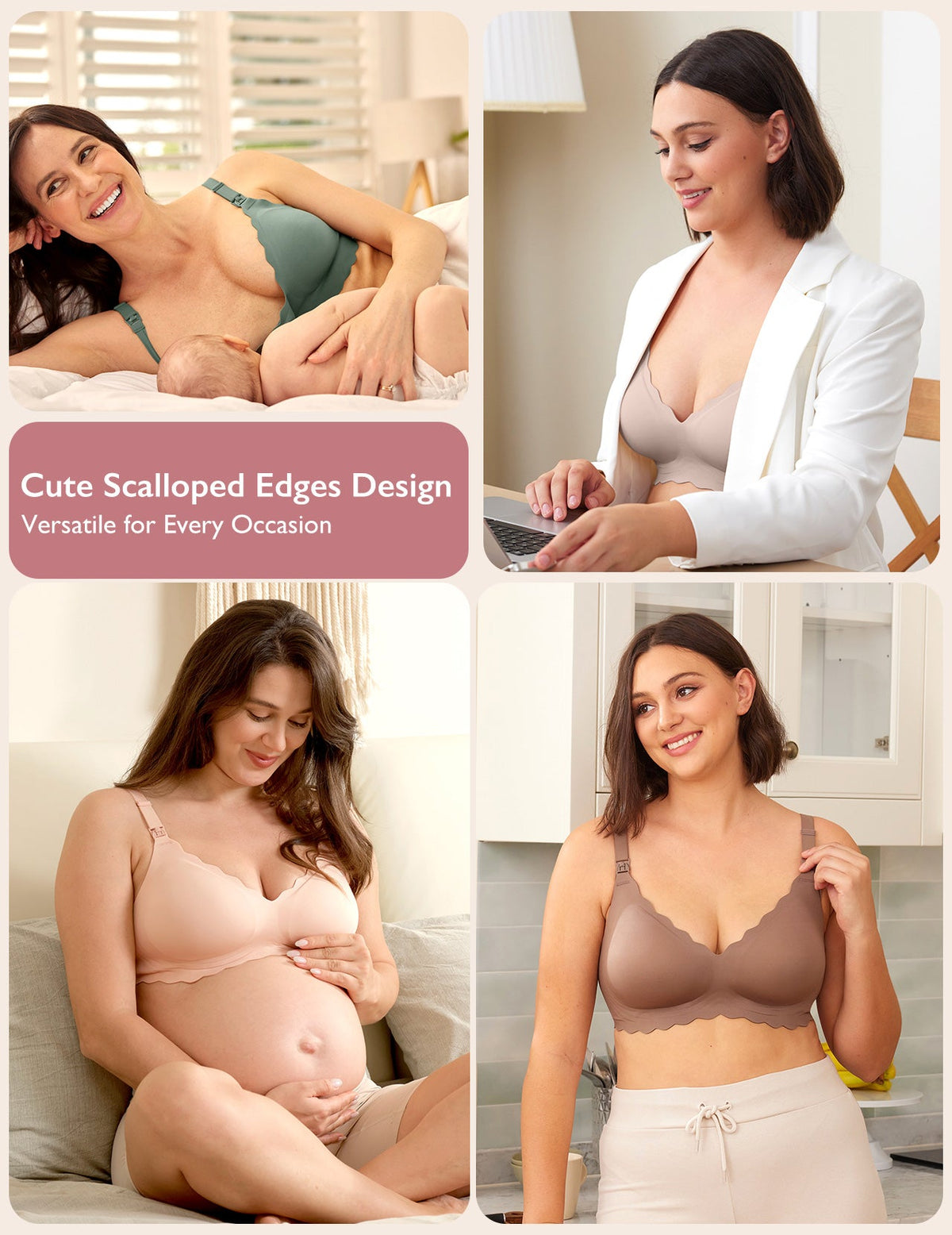 Jelly Strip Seamless Nursing Bra YN46 - Designed for M9 Pump