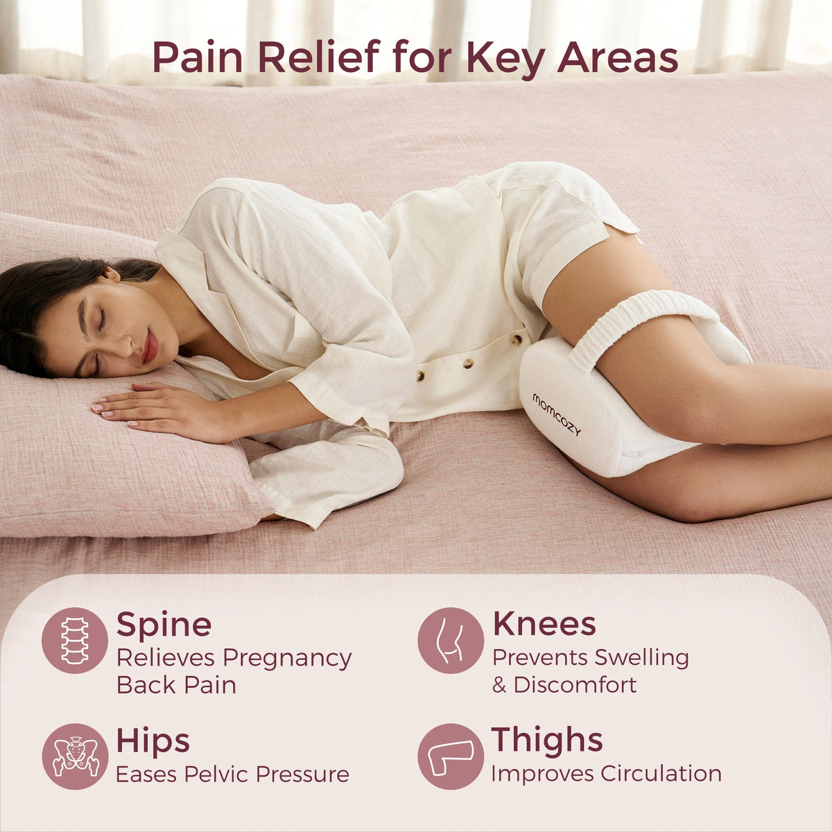 Momcozy Cooling Comfort Knee Pillows