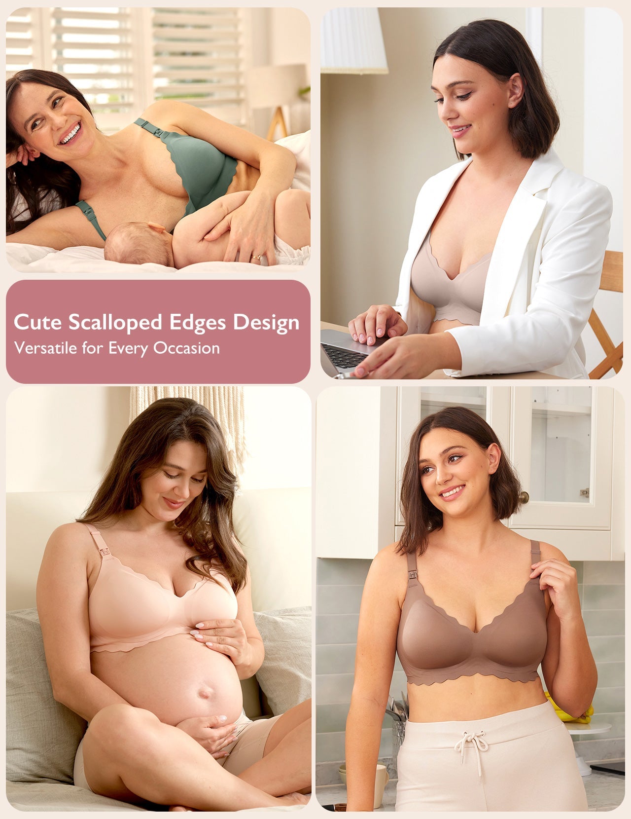 Jelly Strip Seamless Nursing Bra YN46 - Designed for M9 Pump