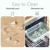 Momcozy Nasal Aspirator is easy to clean, with detachable parts and dishwasher-safe components for convenient infant care.