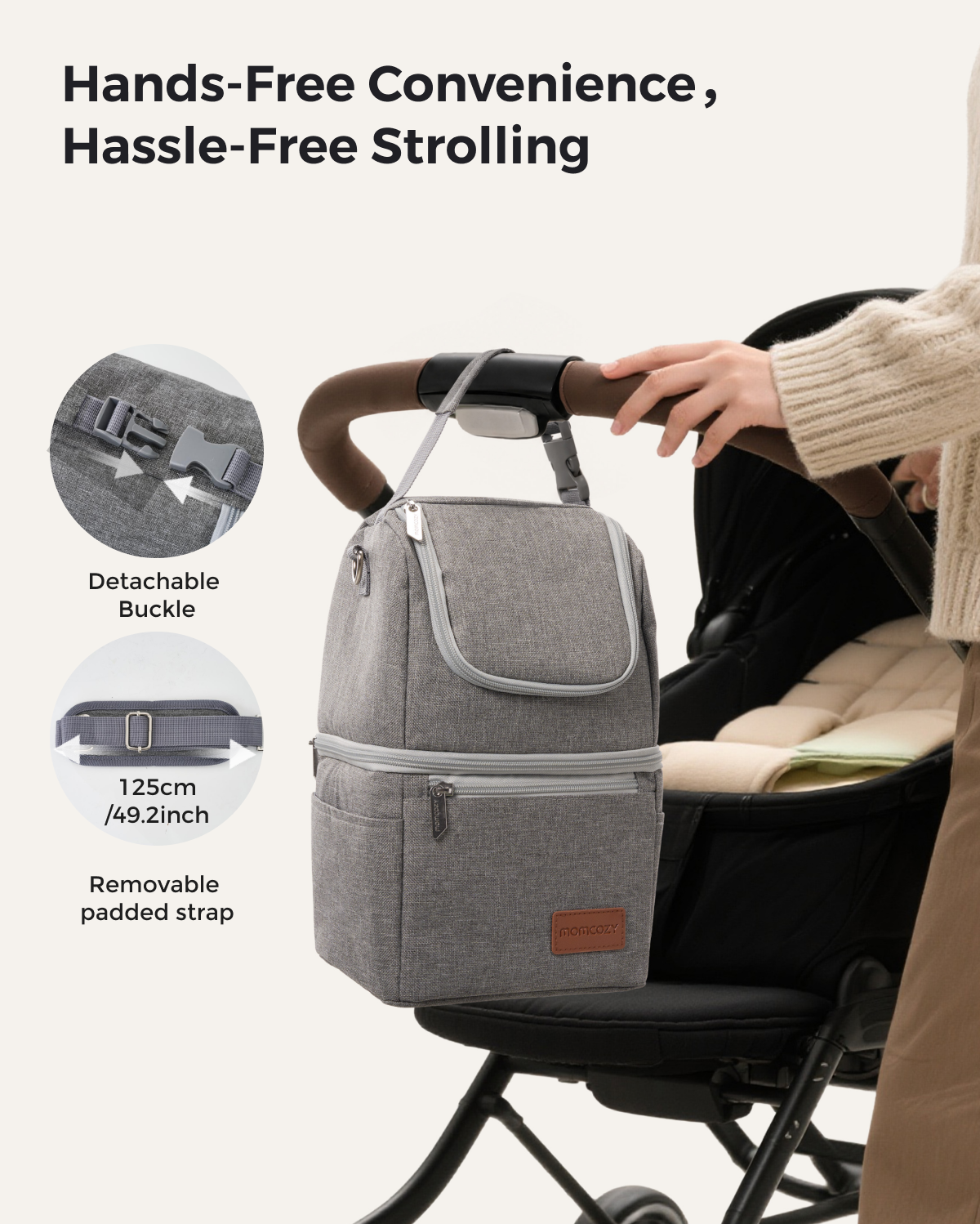 Momcozy Breastmilk Cooler Bag | Insulated Bottle Bag for Pumping & Travel