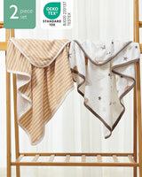 Momcozy Baby Hooded Towel - Ocean Whimsy, 2-Pack