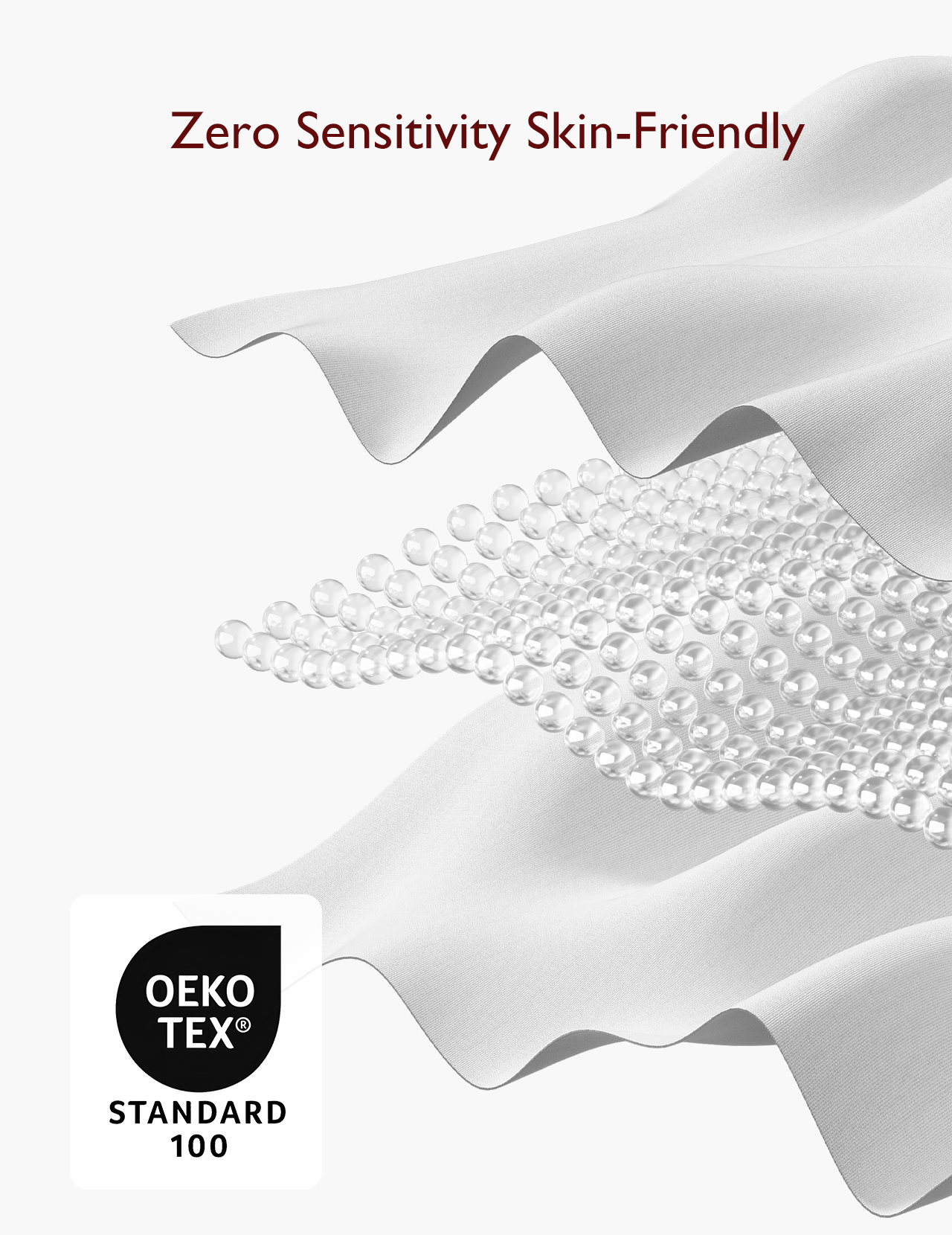 Zero sensitivity skin-friendly fabric with Oeko-Tex certification for nursing essentials.