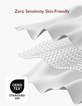Zero sensitivity skin-friendly fabric with Oeko-Tex certification for nursing essentials.
