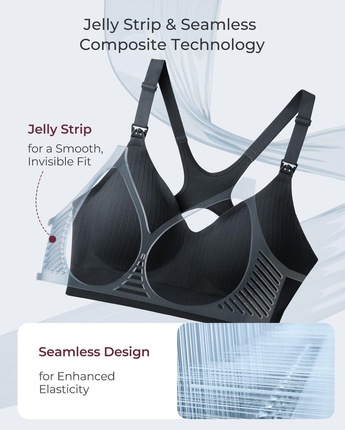 Momcozy CoolFit Nursing Sports Bra - Racerback