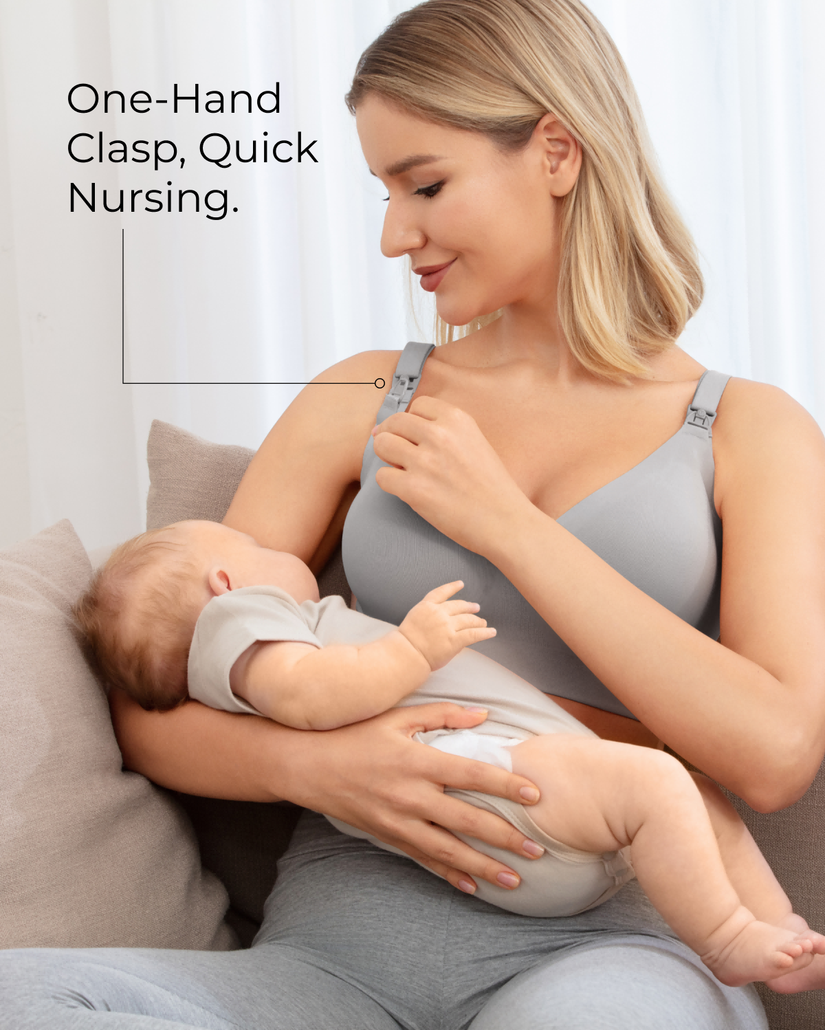 Momcozy CoolFit Nursing Bra - Ultra Stretch