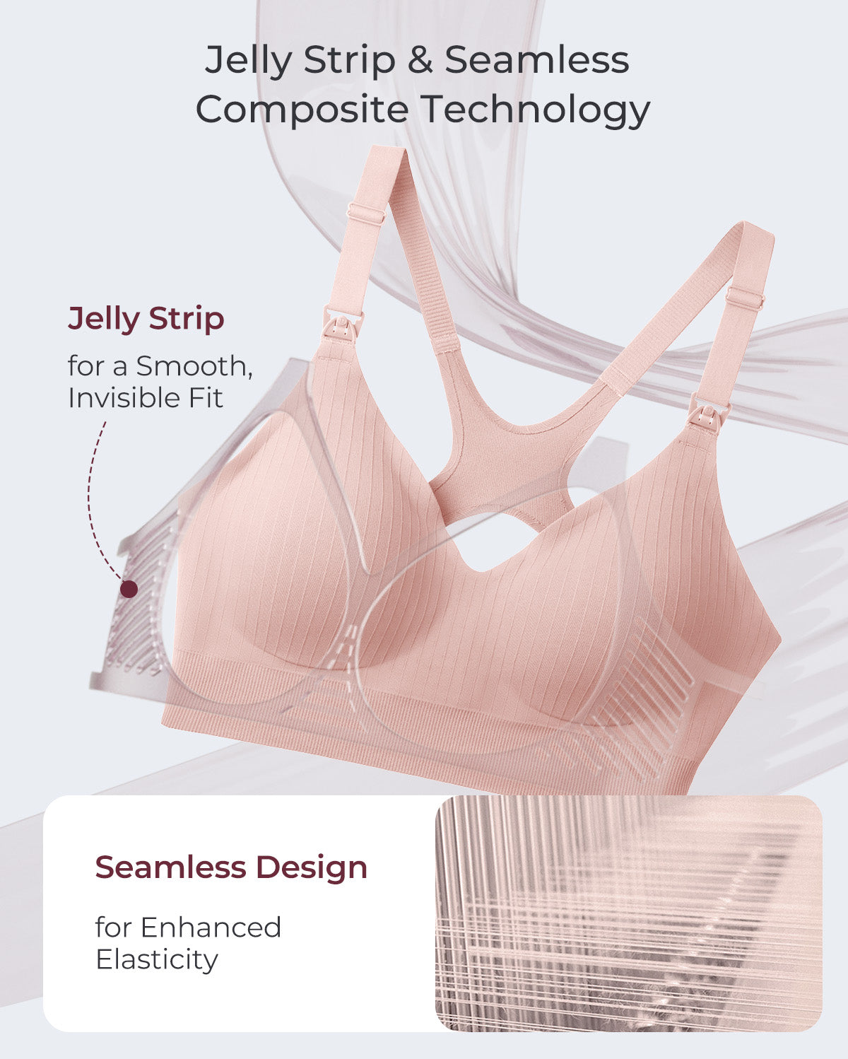 Momcozy CoolFit Nursing Sports Bra - Racerback