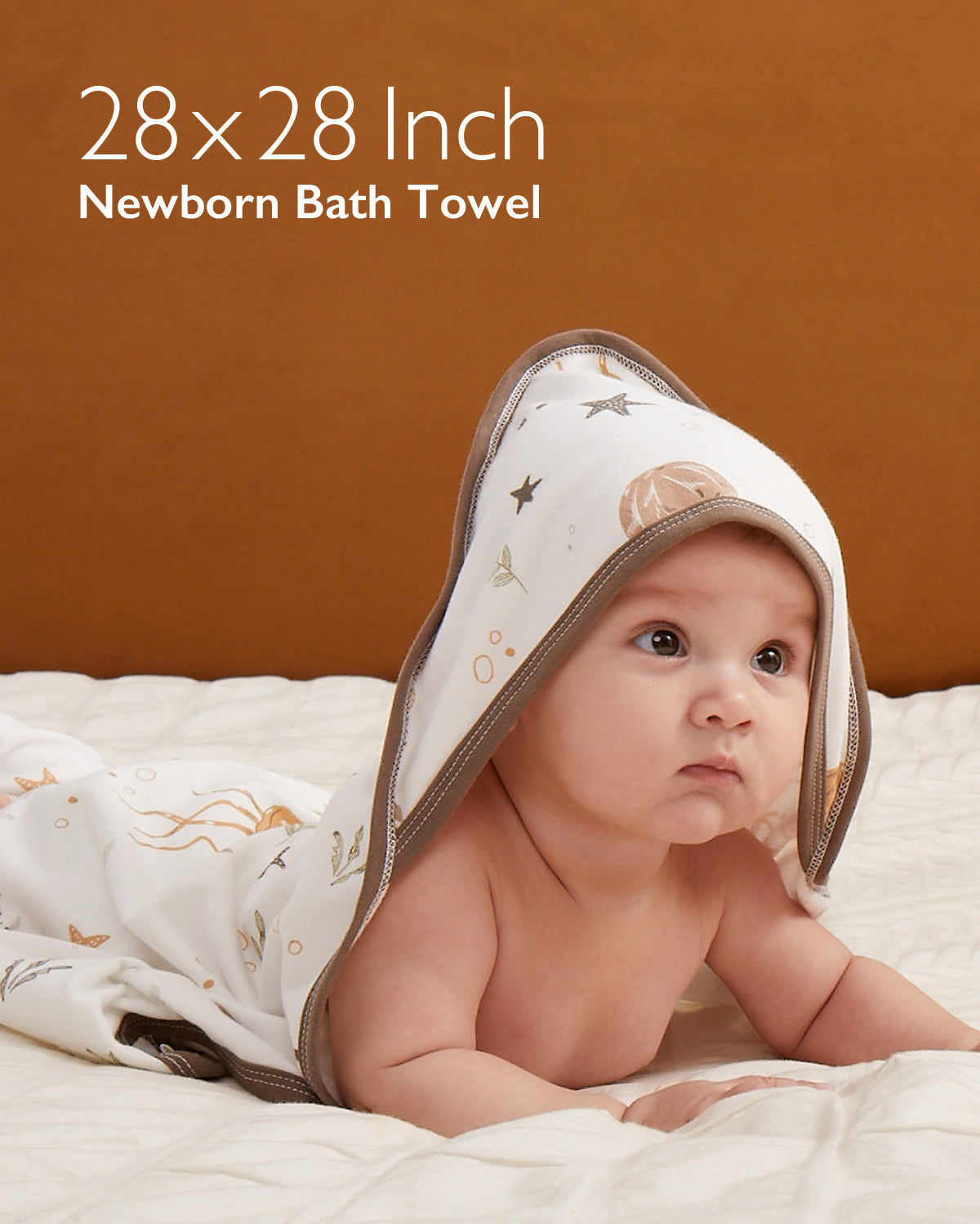 Baby Hooded Towel for Newborn Shower -  2-Pack