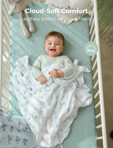 Momcozy Best Wishes Softness Swaddle Blankets -  Innocence
