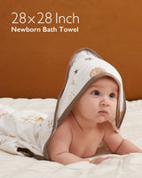 Momcozy Baby Hooded Towel - Ocean Whimsy, 2-Pack