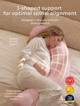 J Shaped Maternity Body Pillow