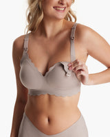 Jelly Strip - Seamless Floral Push up Nursing Bra au - YN46