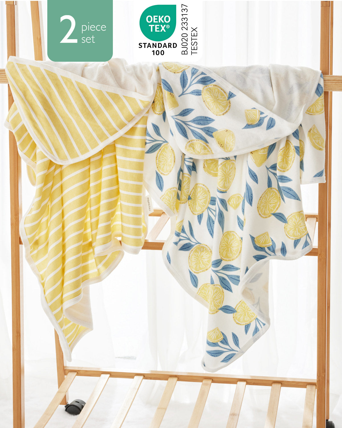 Baby Hooded Towel for Newborn Shower -  2-Pack