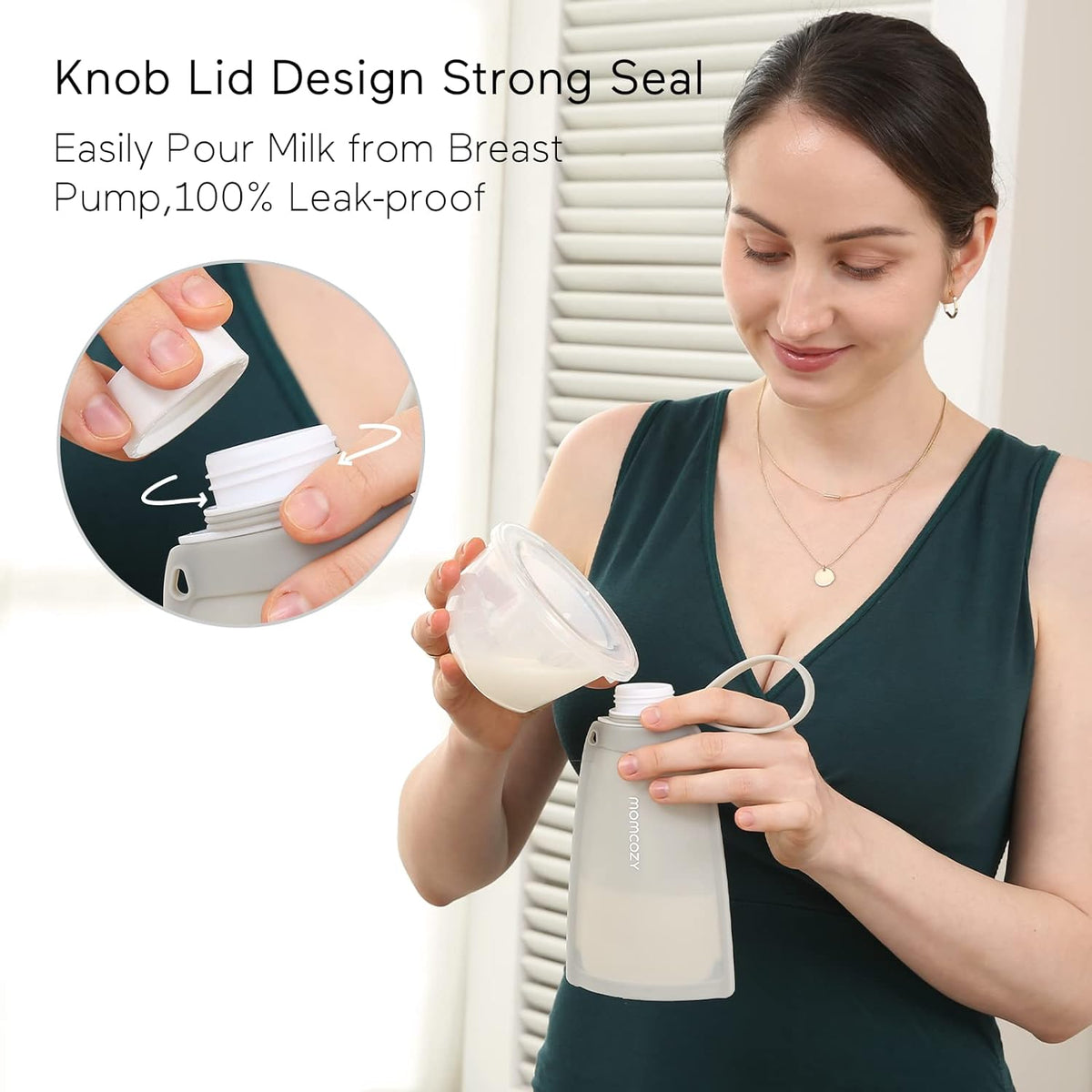 Reusable Silicone Breastmilk Bags for Breastfeeding