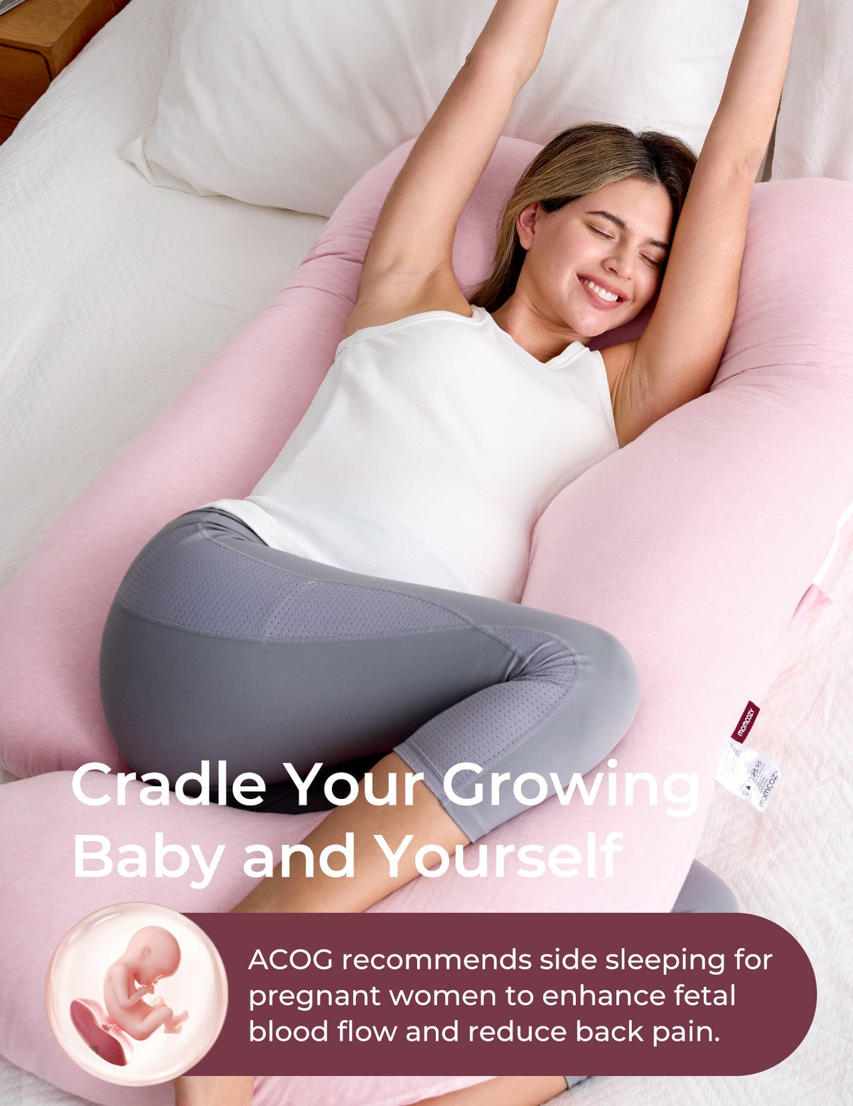 Huggable -  U Shaped Maternity Body Pillow
