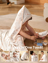 Momcozy Best Wishes Baby Hooded Towel - Joy