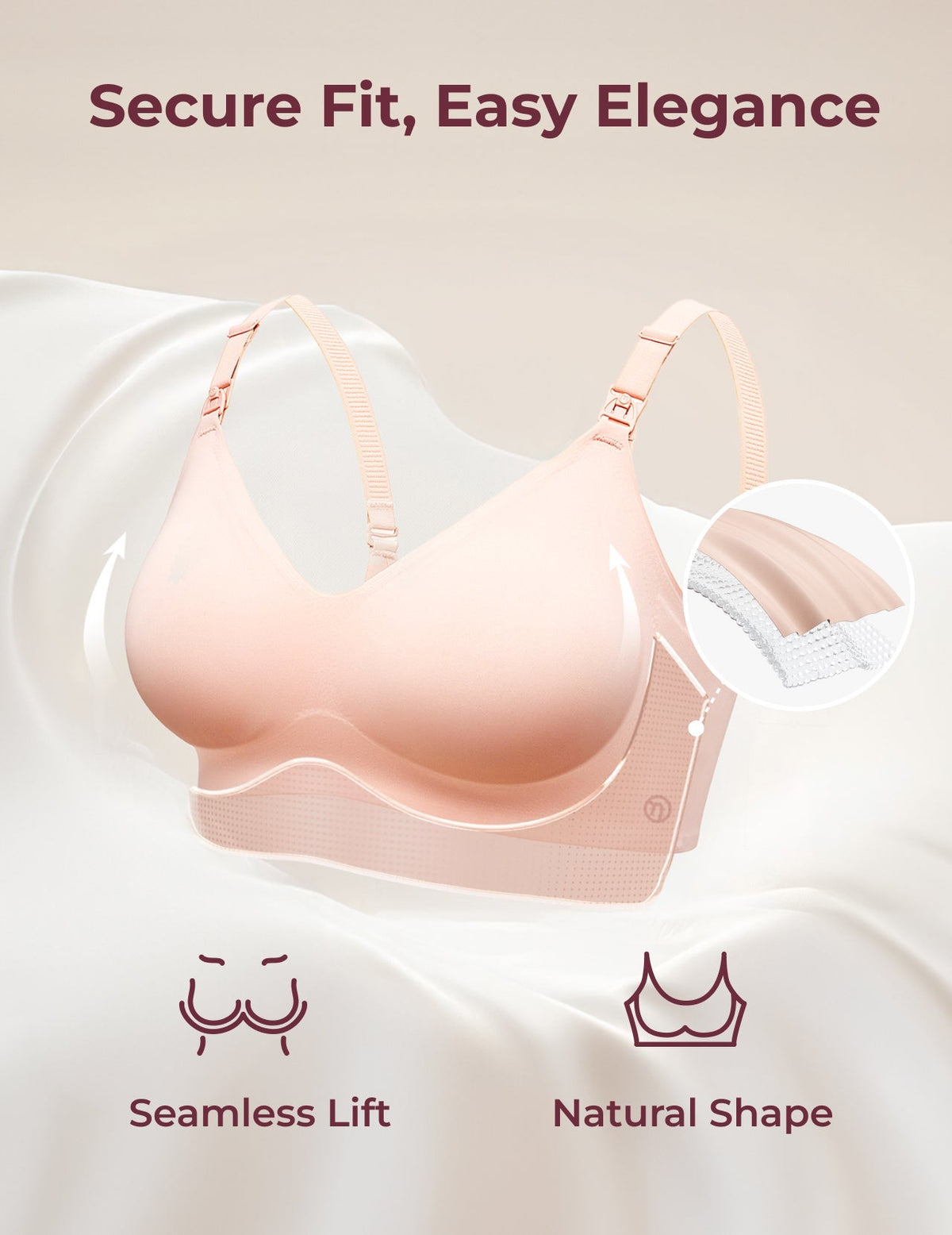 Ultra Soft Seamless Nursing Bra YN21
