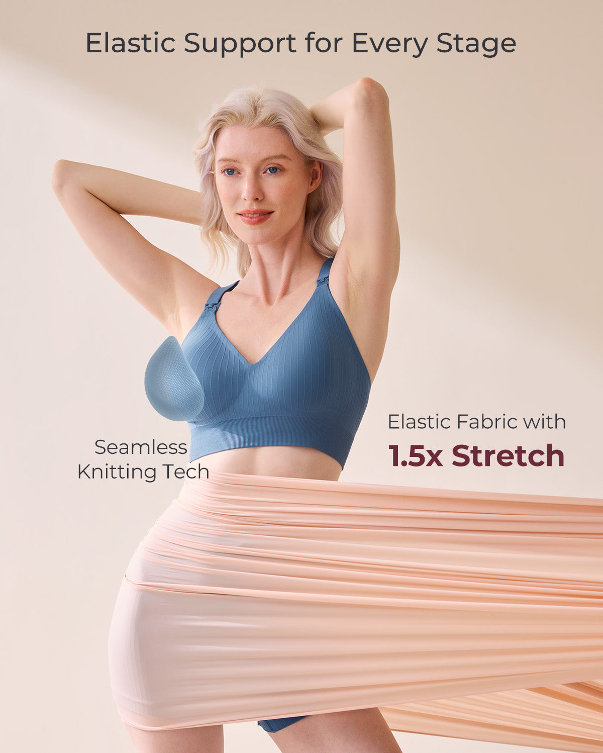 Momcozy CoolFit Nursing Sports Bra - Racerback