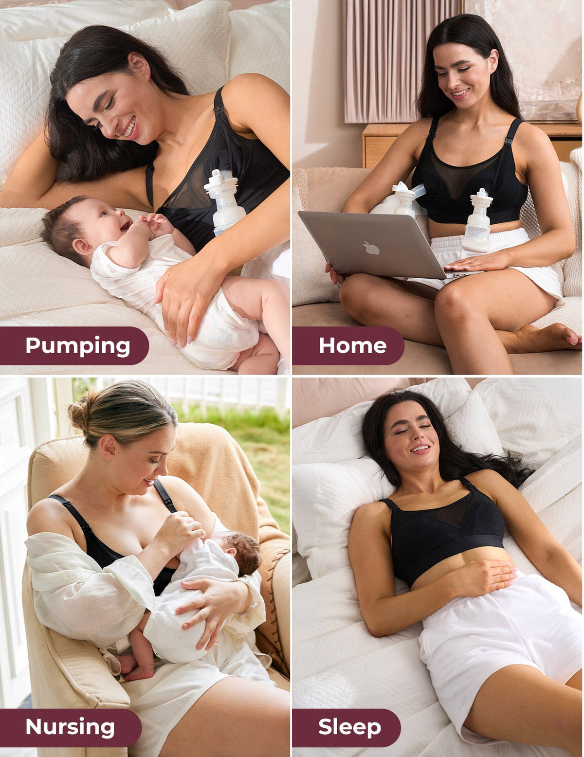 Ultra-Soft & Cool Breeze Pumping & Nursing Bra US