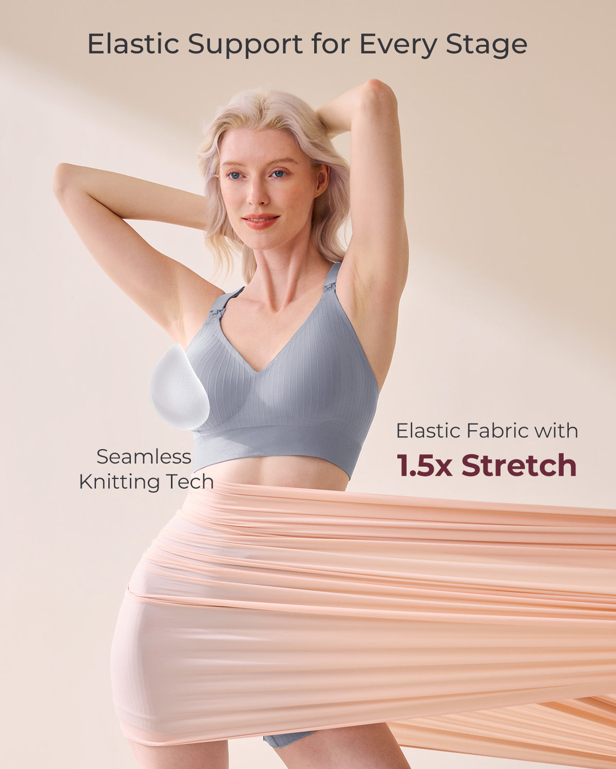 Momcozy CoolFit Nursing Sports Bra - Racerback