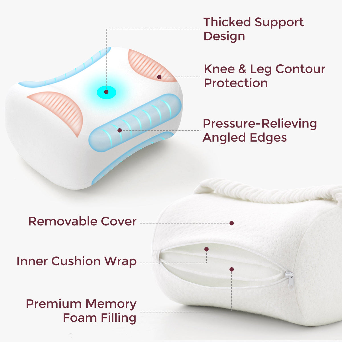 Momcozy Cooling Comfort Knee Pillows