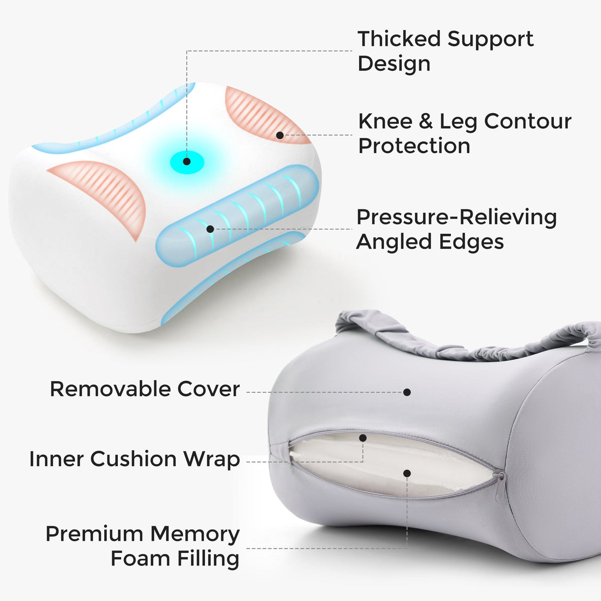 Momcozy Cooling Comfort Knee Pillows