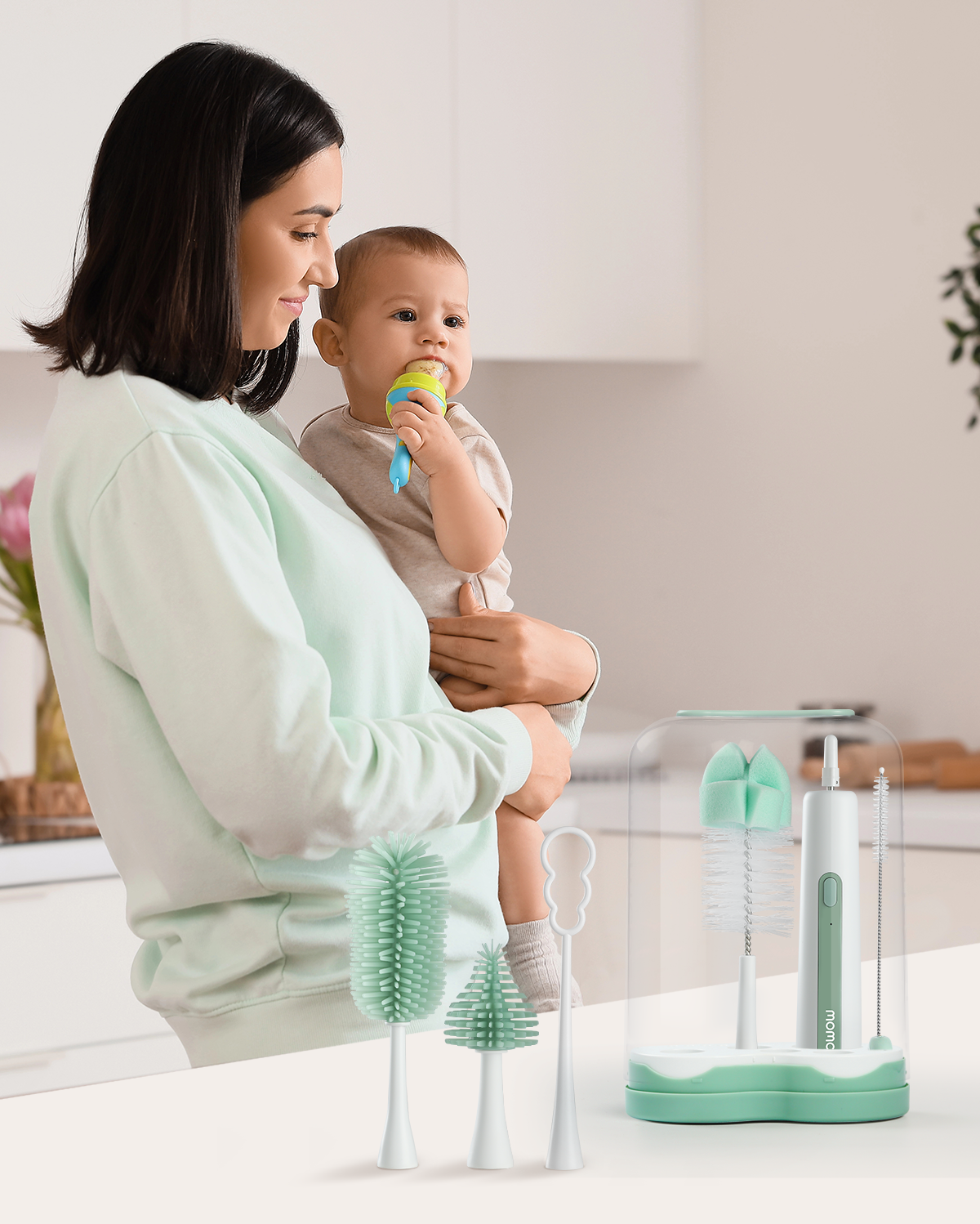 Momcozy 7 in 1 Electric Bottle Brush Kit