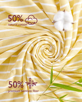 Momcozy Baby Hooded Towel - Lemon Leaves, 2-Pack