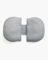Grey Pregnancy Wedge Pillow with Cooling Cover for belly and back support, ideal for expecting mothers.