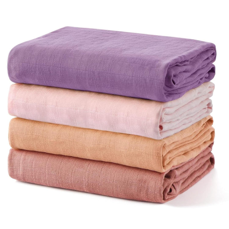Translation missing: en.Momcozy Softness Swaddle Blankets -  Pink Purple (4 Pack)