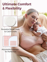 Bamboo - Ultra-Soft & Cool Breeze Pumping & Nursing Bra - HF018