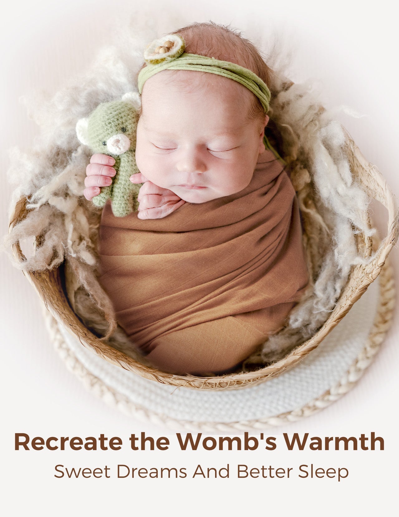 Momcozy Softness Swaddle Blankets -  Brown (4 Pack)